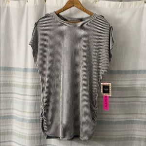 Maternity, striped short-sleeve top